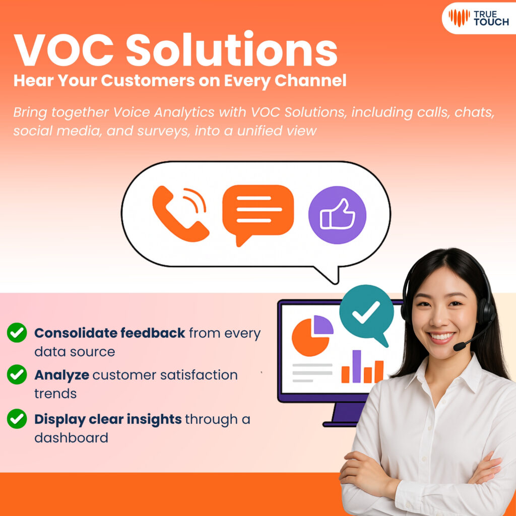 Key benefits of VOC Solution for improving customer experience and service efficiency